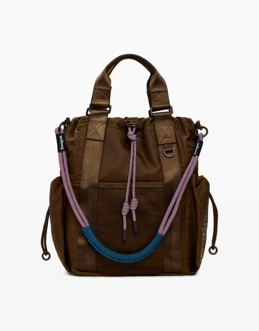 Desigual - Zaino multiposizione medio marrone