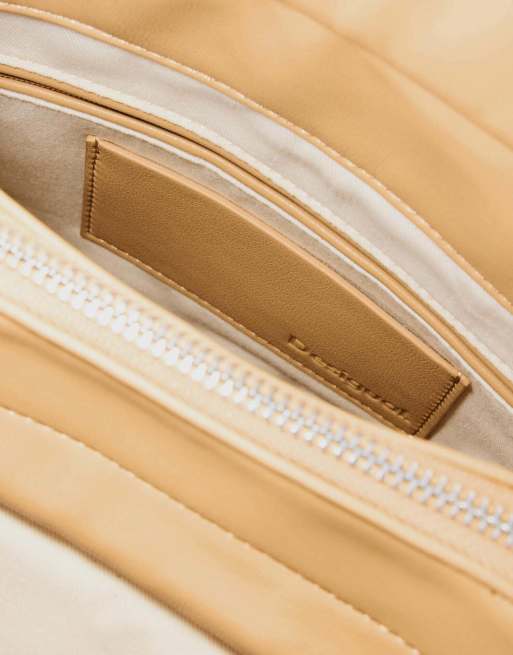 Desigual - Zaino piccolo in rafia beige con charms, 4 di 4