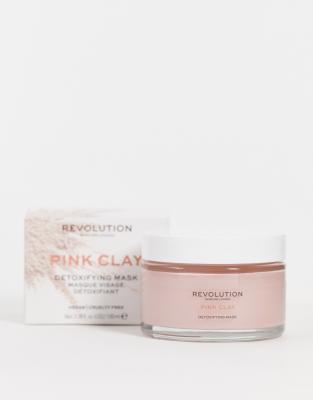 фото Детокс-маска для лица из розовой глины в большой упаковке revolution skincare pink clay, 100 мл-бесцветный