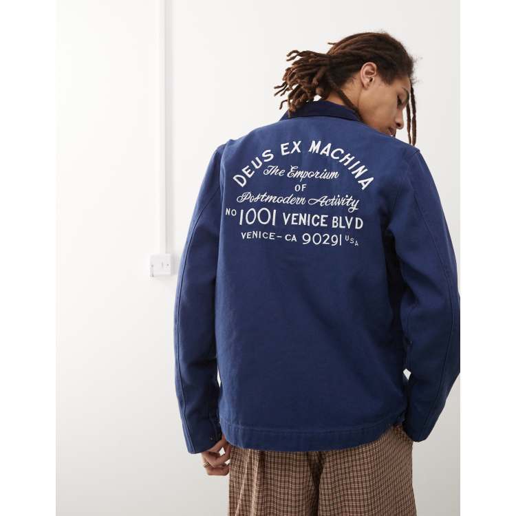 Deus Ex Machina - Address - Workwear jack in blauw | ASOS