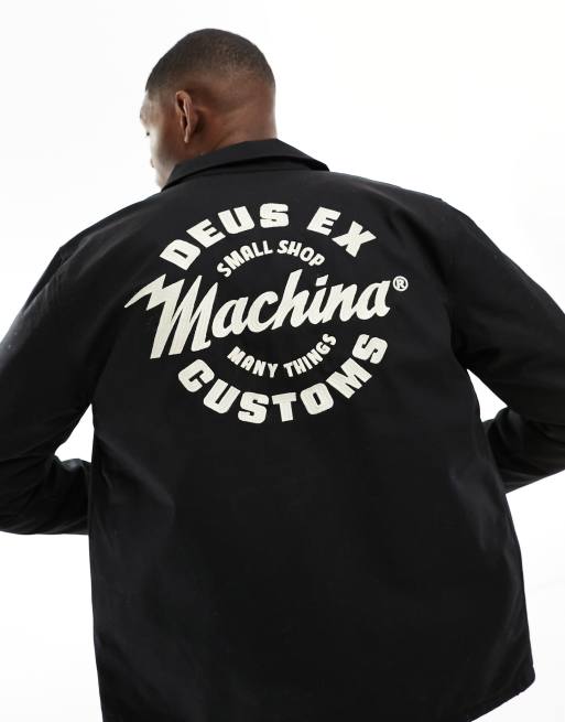 Deus Ex Machina amped coach jacket in black ASOS