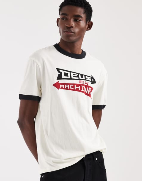 Deus Ex Machina - Arrows Ringer - Hvid T-shirt - view 1