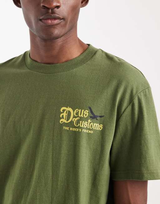 Deus Ex Machina Beep-Beep t-shirt in pine green, 5 of 5