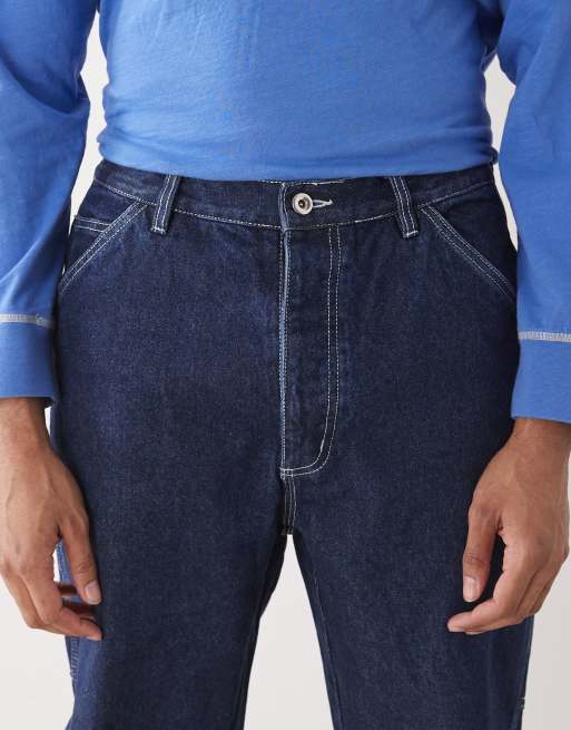 Deus Ex Machina - Big Fella - Pantaloni in denim color indaco, 5 di 5