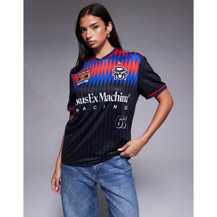 トップス ArkAir x Deus Ex Machina Moto Jersey Tee トップス ArkAir x Deus Ex Machina Moto Jersey Tee トップス