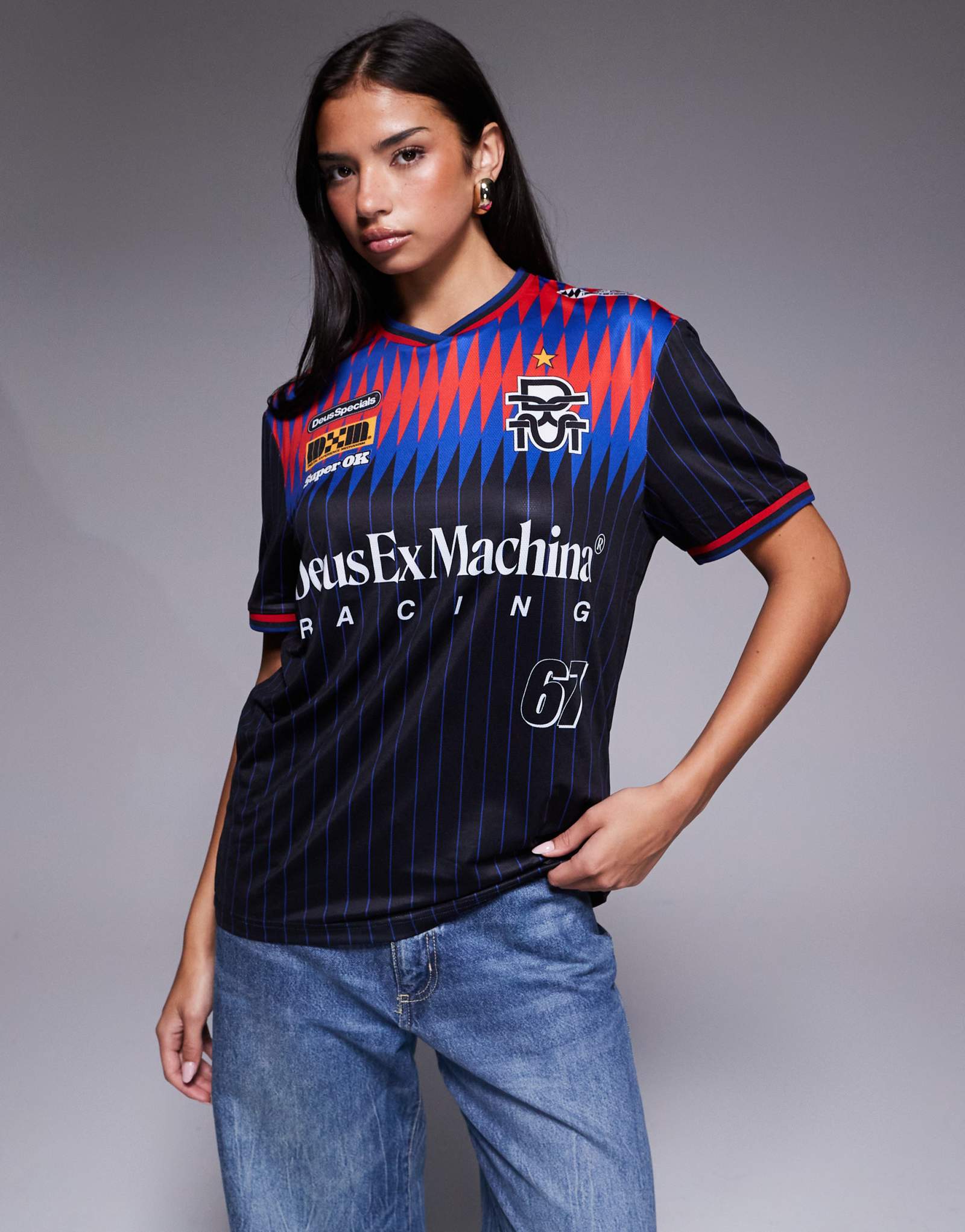 Футболка из мото-джерси Deus Ex Machina bouras черного цвета