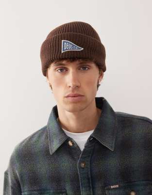 Deus Ex Machina Campus Beanie In Brown