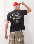 [Deus Ex Machina] Deus Ex Machina celestial rod graphic t-shirt in grey S GREY