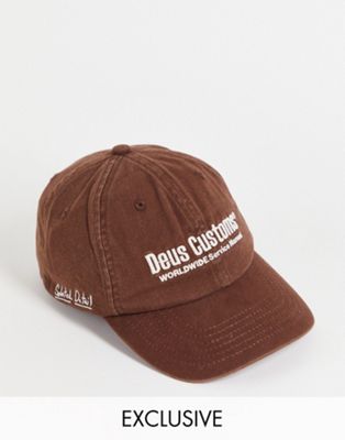 Deus Ex Machina circulation cap in brown exclusive to ASOS