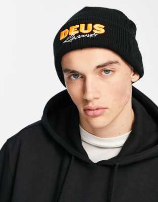 Deus Ex Machina compact beanie in black