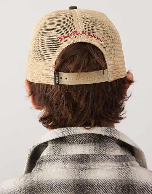 Deus Ex Machina - Corduroy truckerpet in beige en kaki, 3 van 3