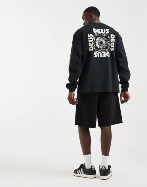 Deus Ex Machina defacto - T-shirt met lange mouwen in zwart - view 1