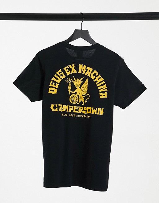 Deus Ex Machina devil camperdown address t-shirt in black