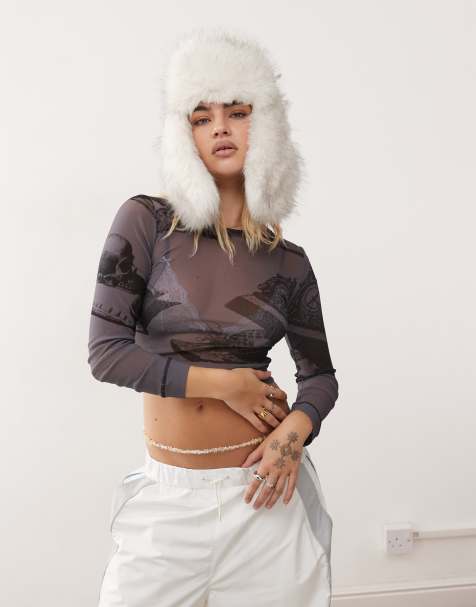 Deus Ex Machina Dream Machine mesh long sleeve top in boulevard - view 1