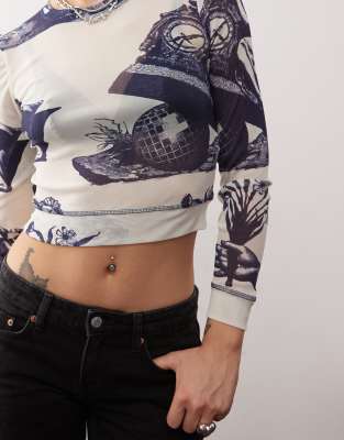 Deus Ex Machina Dream Machine Mesh Long Sleeve Top In Green