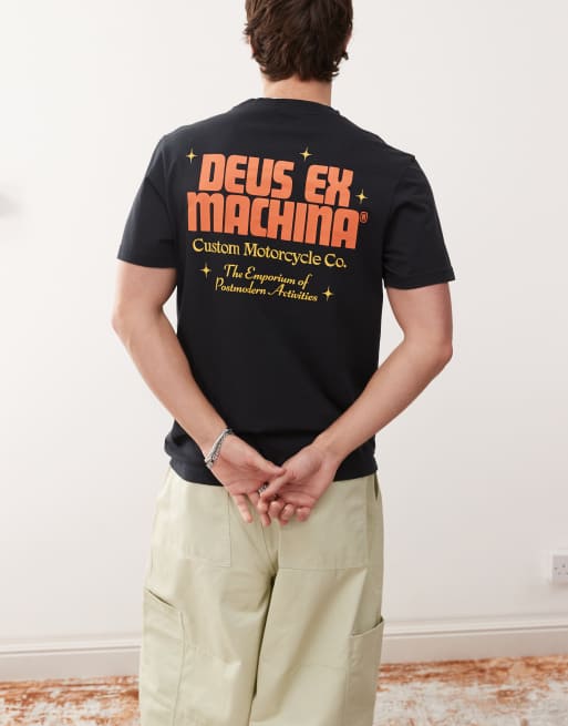 Deus Ex Machina – Drop Down – T-Shirt in Schwarz mit Grafikprint, 3 von 4