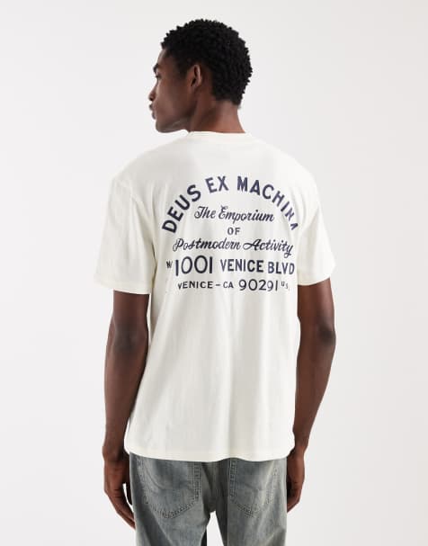 Deus Ex Machina – Emporium Niner – T-Shirt in Blütenweiß - view 1