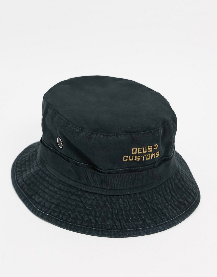 Deus Ex Machina Fisher bucket hat in black