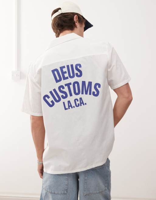 Deus Ex Machina – Forecourt – Vit skjorta med tryck baktill och logga, 2 av 4