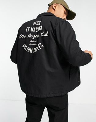Deus Ex Machina fortitude coach jacket in black