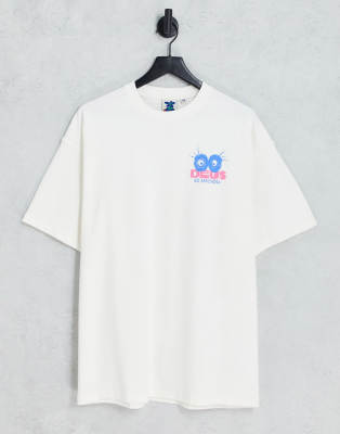 Frequency - T-shirt bianco sporco - In esclusiva per ASOS - Deus Ex Machina T-shirt donna  - immagine1