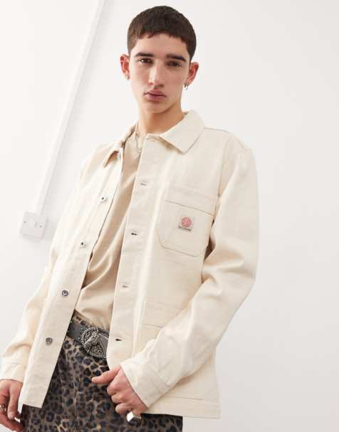 Deus Ex Machina Hank denim chore jacket in natural - view 1