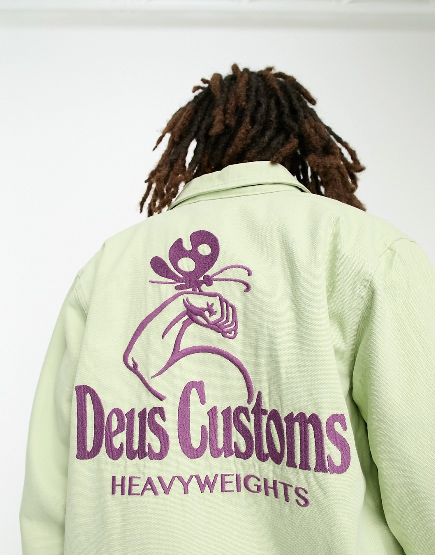 Deus Ex Machina heavyweight coach jacket in green