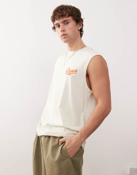 Deus Ex Machina - Hvid T-shirt med grafisk logoprint - view 1