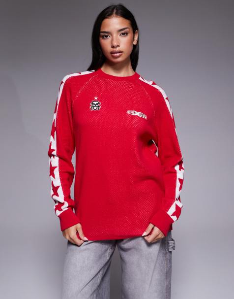 Deus Ex Machina icon knit sweater in red - view 1