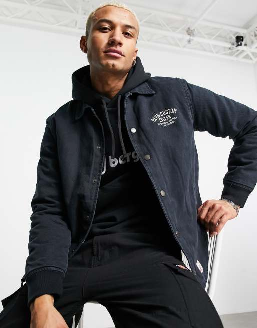 Deus Ex Machina lantham coach jacket in black | ASOS