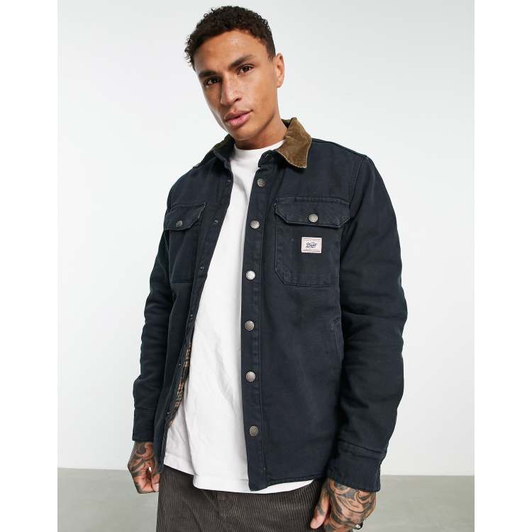 トップス DEUS MAXWELL DENIM OVERSHIRT L Deus Ex Machina maxwell quilted overshirt in black | ASOS
