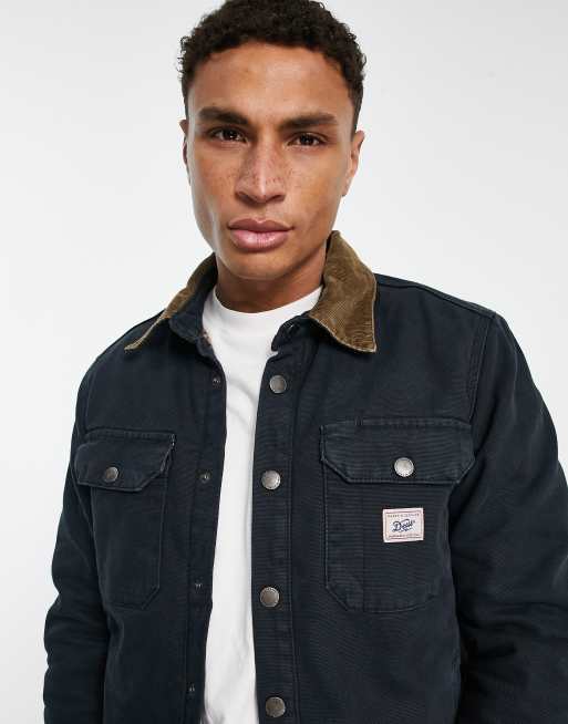 Deus Ex Machina maxwell quilted overshirt in black | ASOS