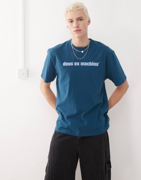 Deus Ex Machina – Niebieski T-shirt z grafiką - view 1