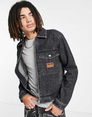 Deus Ex Machina ortiz denim jacket in black wash