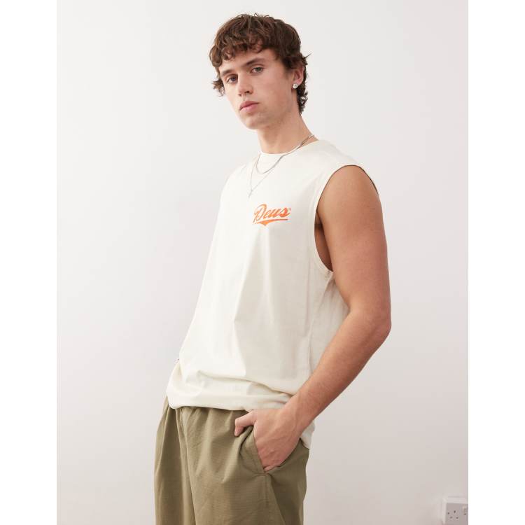Deus Ex Machina☆PHASE MUSCLE バックプリント タンクトップ Akin Muscle Tank Top Black | Deus Ex Machina | Watch Wear