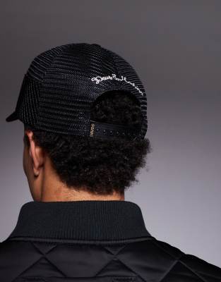 Deus Ex Machina Pill Cord Trucker Cap In Black