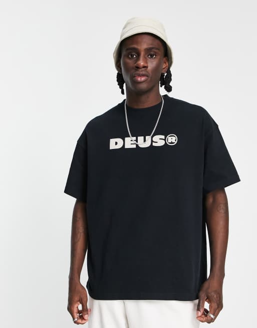 Deus Ex Machina strata t-shirt in gray Exclusive to ASOS