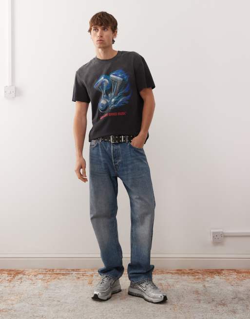 Deus Ex Machina - Productive Hum - T-shirt imprimé effet vintage - Noir délavé, 2 de 5