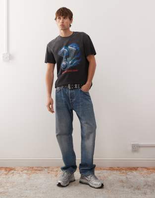 Deus Ex Machina Productive Hum Vintage Fit T-shirt In Black