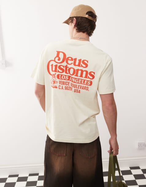 Deus Ex Machina raptor graphic t-shirt in white 