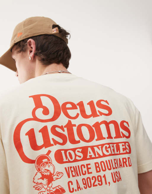 Deus Ex Machina raptor graphic t-shirt in white | ASOS