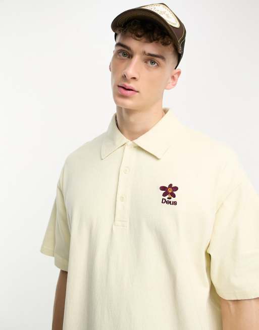Deus Ex Machina - Records Stokes - Polo bianco sporco