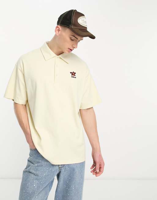 Deus Ex Machina records stokes polo in off white | ASOS