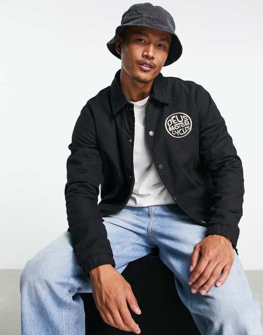 Deus Ex Machina redux coach jacket in black