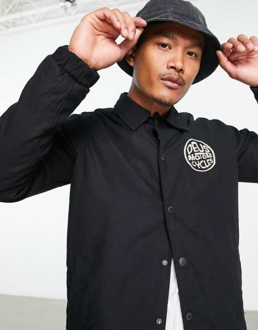 Deus Ex Machina redux coach jacket in black