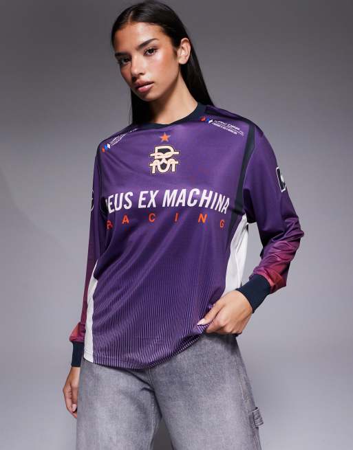 Deus Ex Machina - Renegade - Moto top met lange mouwen in paars