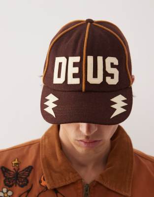 Deus Ex Machina Restwell Six Panel Cap In Brown