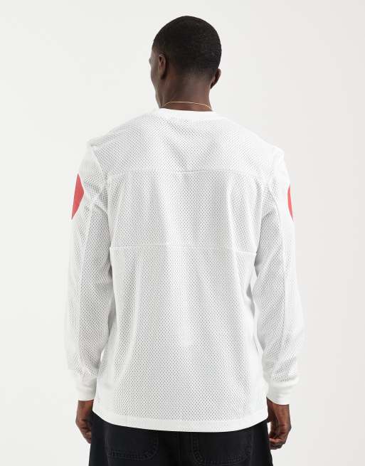 Deus Ex Machina Saber Moto long sleeve jersey top in vintage white, 5 of 5