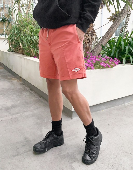 Deus Ex Machina sandbar garment dyed swim shorts in pink