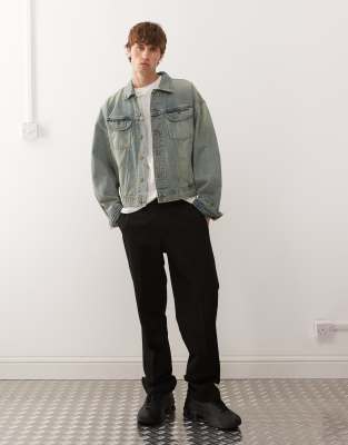 Deus Ex Machina Sassafras Denim Trucker Jacket In Blue